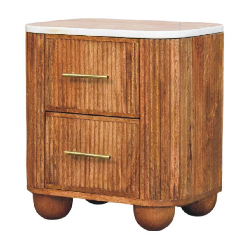 Solid Wood Bedside Table - Artisan Furniture Aurora.