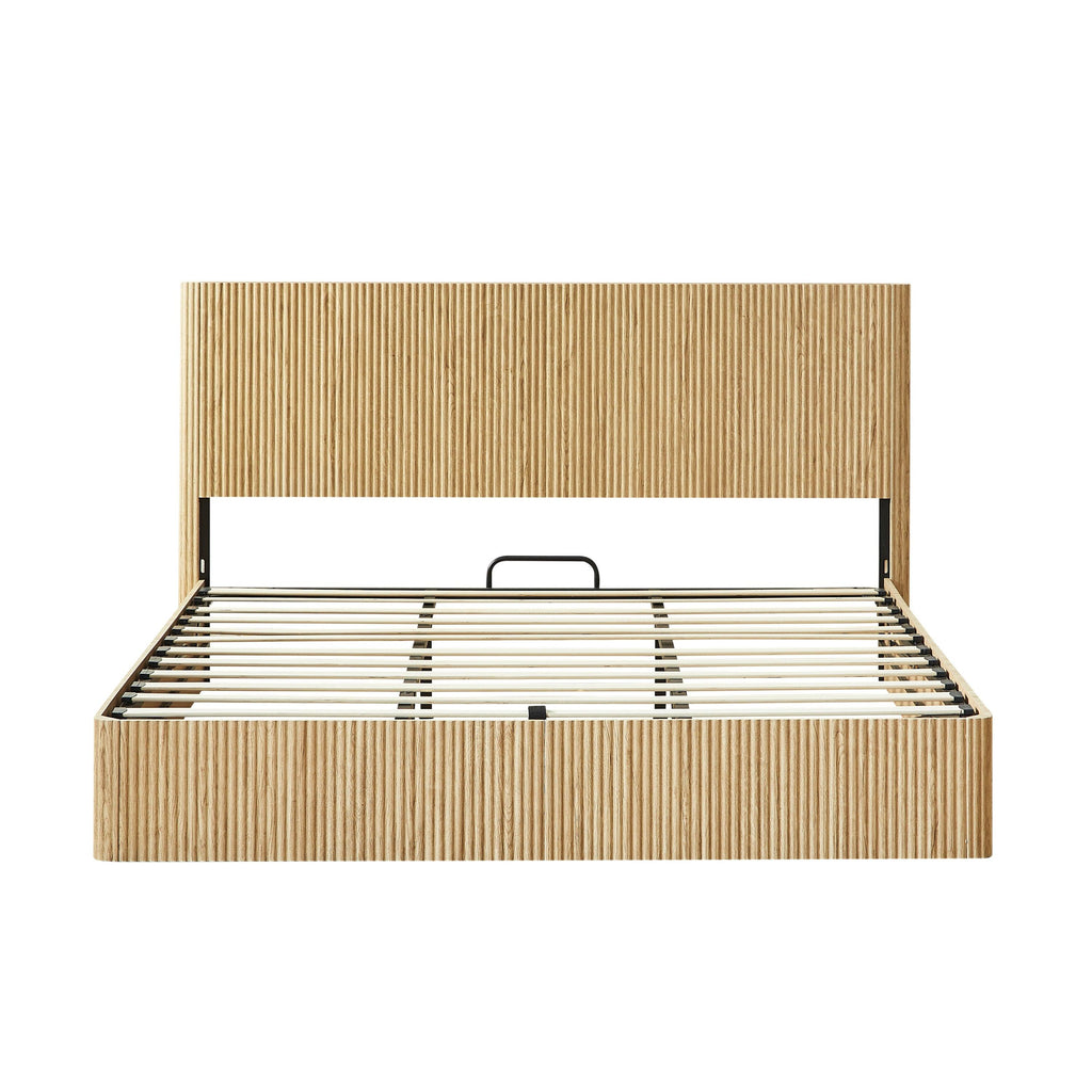 King Size Lift Up Storage Bed Frame with Hydraulic Storage.