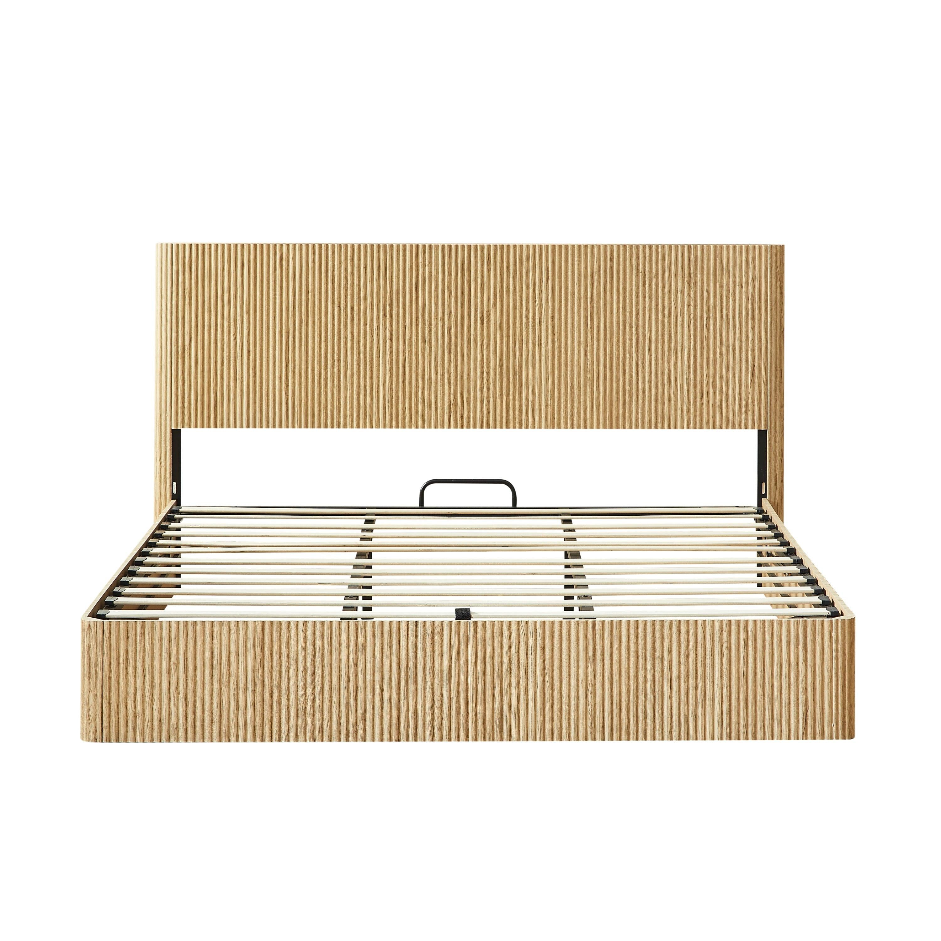 King Size Lift Up Storage Bed Frame with Hydraulic Storage.