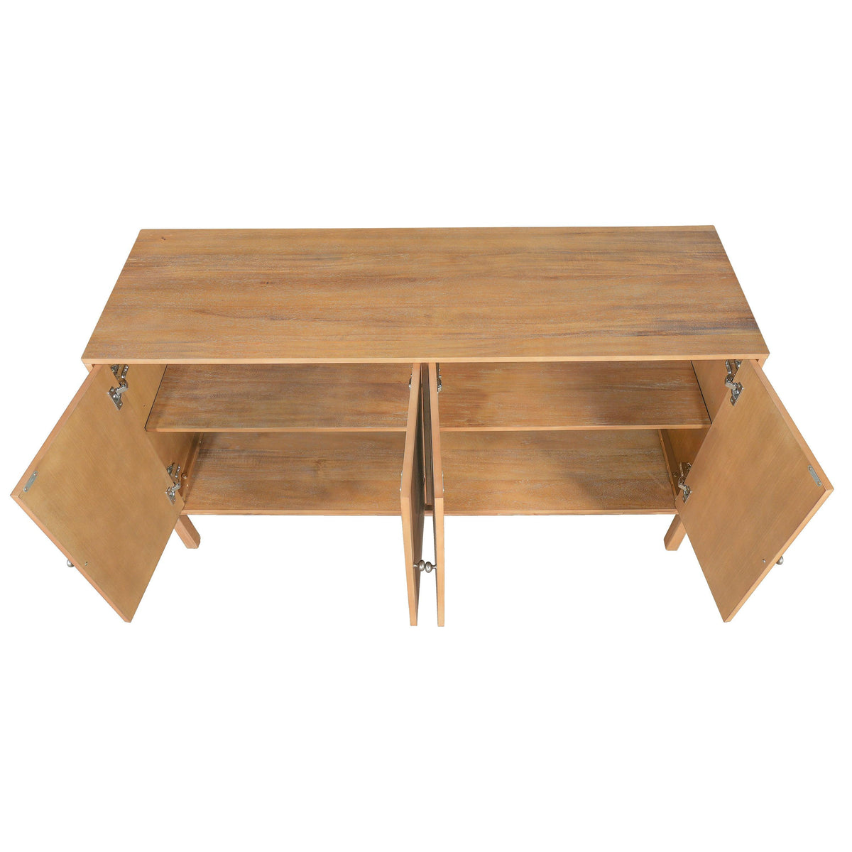 Vintage Sideboard Cabinet with 4-Door Storage.