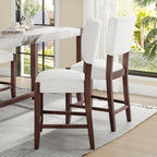 Mid Century Modern Bar Stools Set of 2 - Comfortable Kitchen Seating.