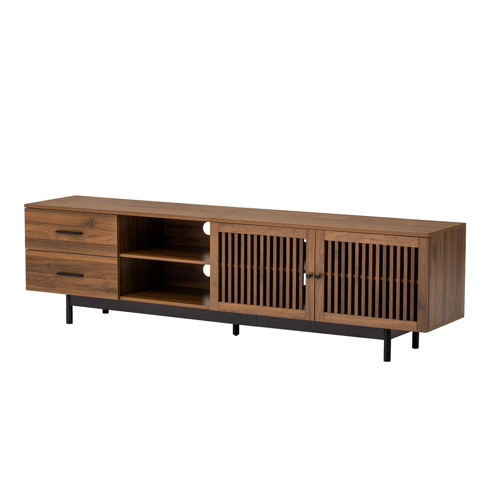 Modern TV Stand for 85 Inch TV with Cable Management.