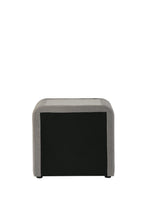 Gray Chrome Nightstand with Teddy Sherpa.