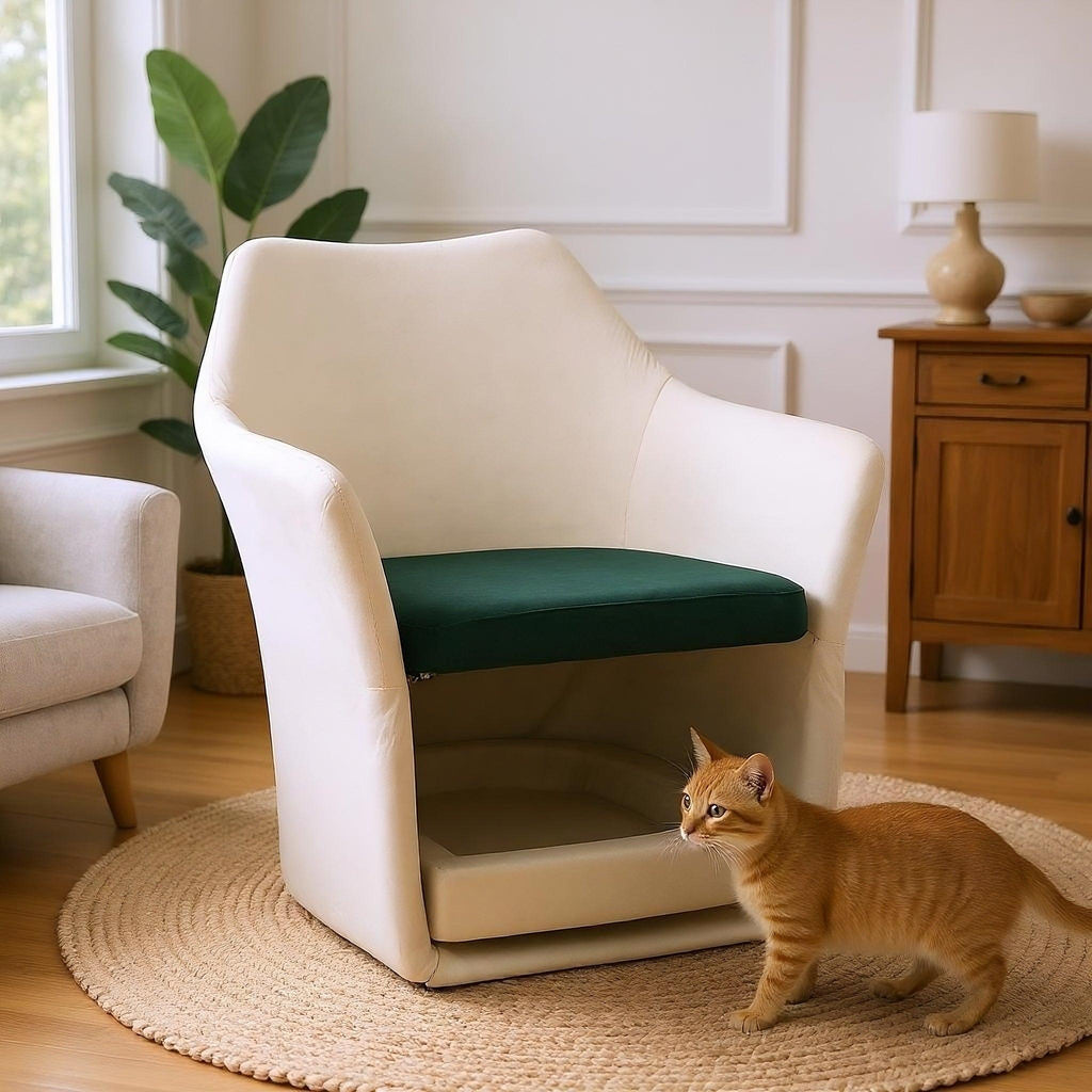 Pet Friendly Mid Century Modern Accent Chair - Groovy Boardz.