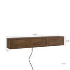 Floating TV Stand with LED Lights for Living Room.