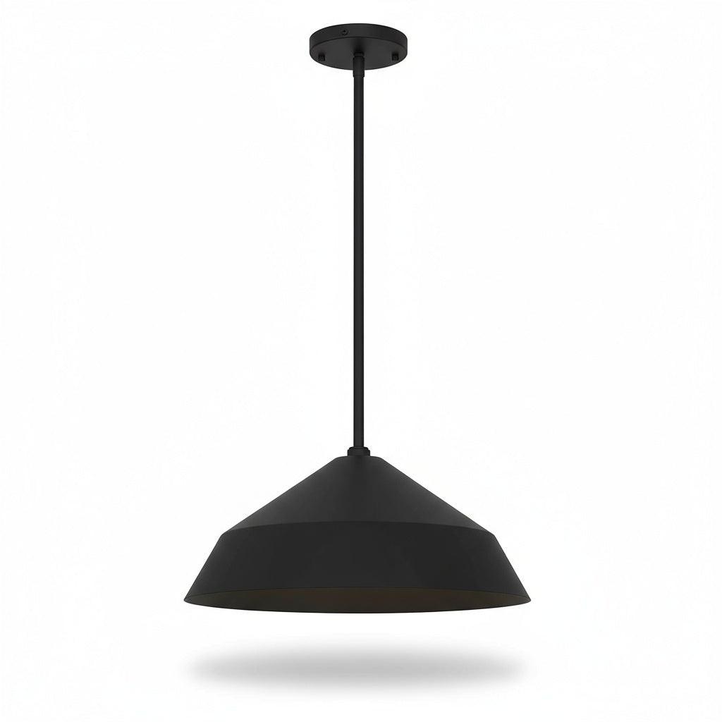14 inch Diameter Integrated LED Black Pendant.