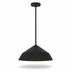 14 inch Diameter Integrated LED Black Pendant.