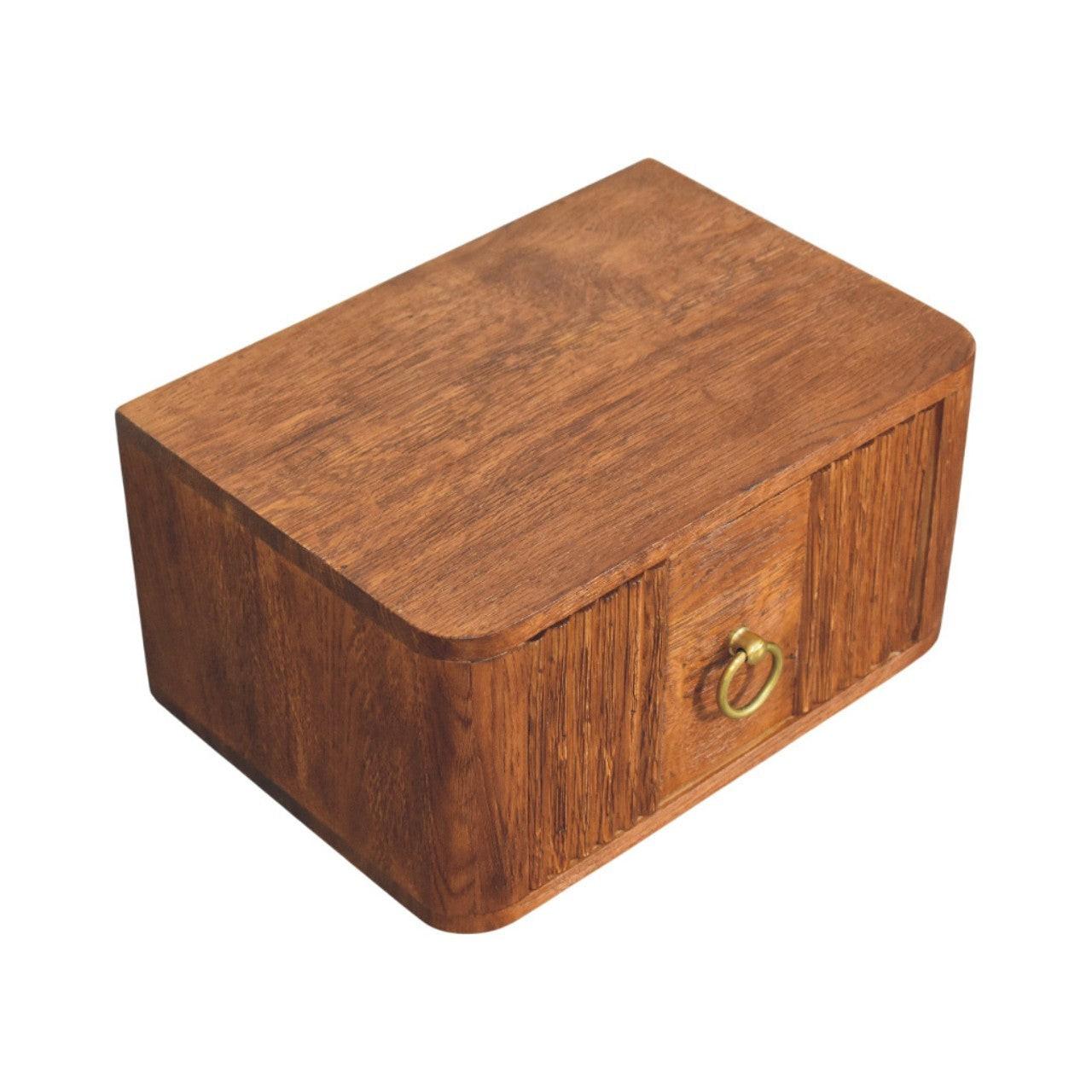 Solid Wood Aurelia Wall Bedside Table for Bedroom.