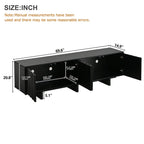 Retro Style Rustic Wood Grain TV Stand for 75' TVs.