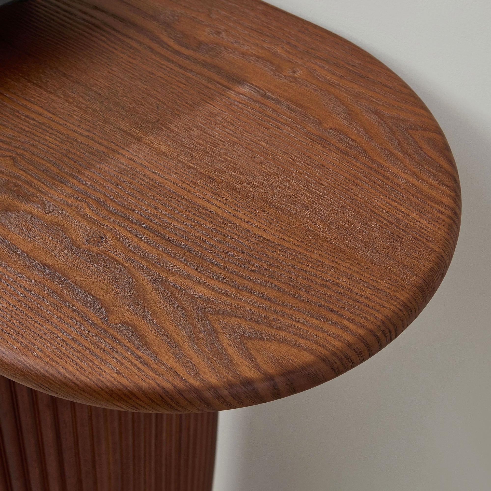 Narrow Console Table in Brown with Modern Design.