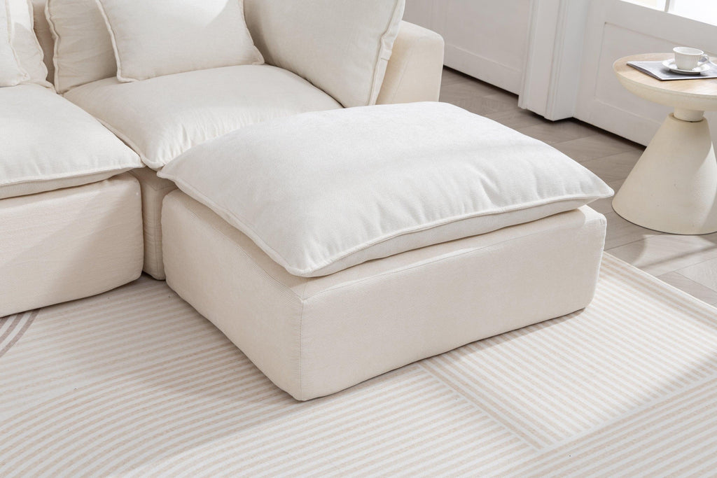 Oversized Modular Sectional Sofa with Wide & Deep Seat.