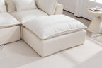 Oversized Modular Sectional Sofa with Wide & Deep Seat.