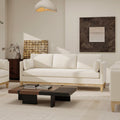 Knox 84' Modern Farmhouse Sofa French Beige Velvet.