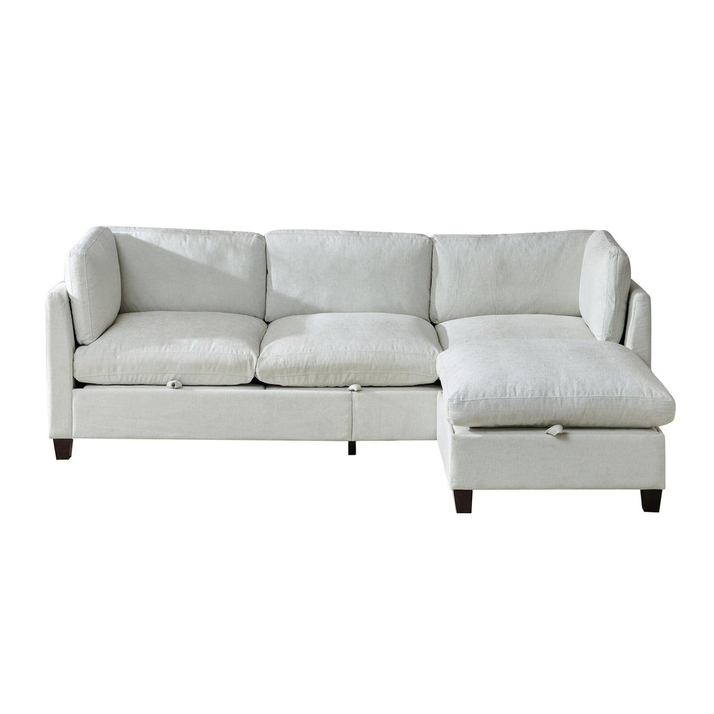 96.5' Sectional Couch with Ottoman for Living Room.