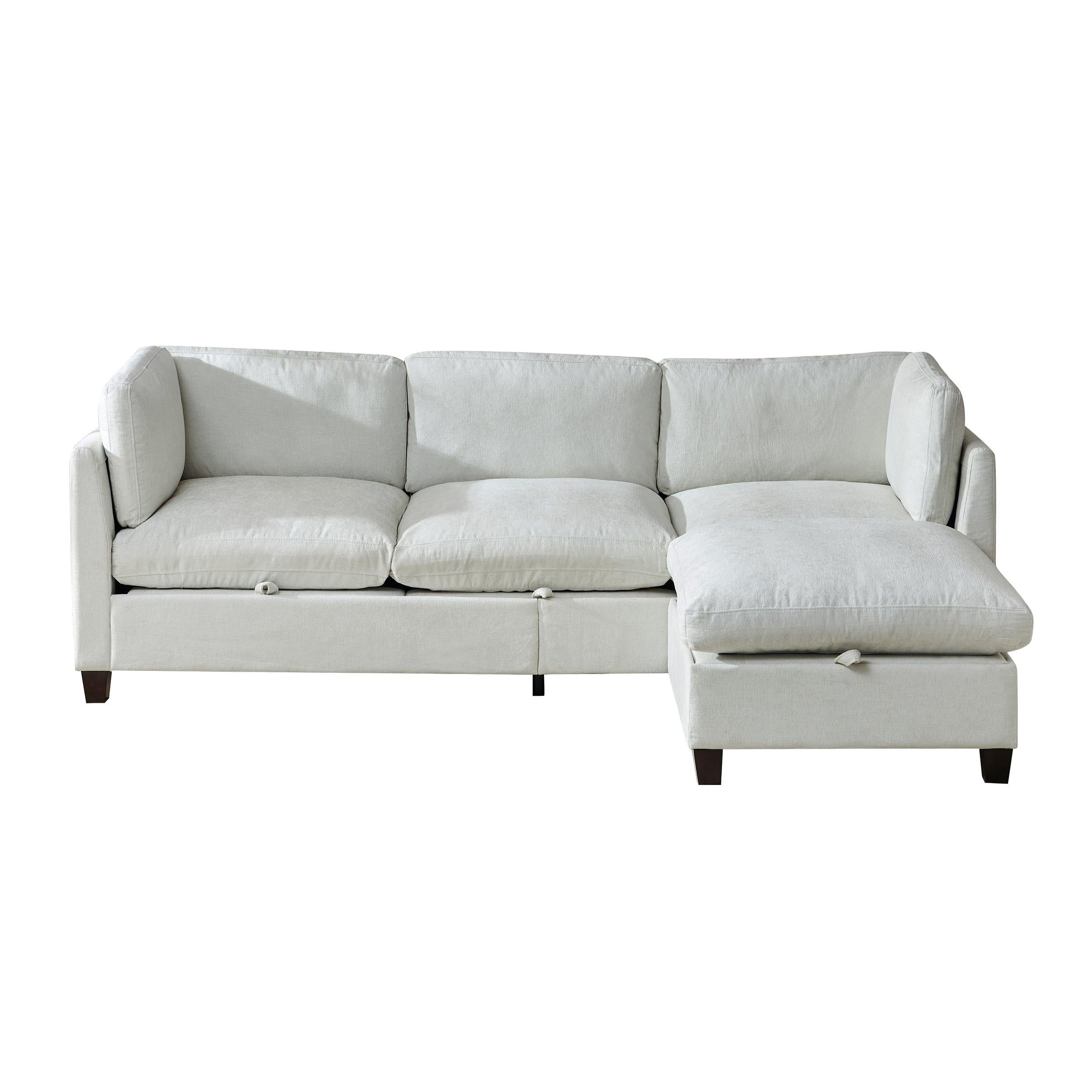 96.5' Sectional Couch with Ottoman for Living Room.