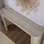 Faux Mars Marble Entryway Table for Living Room.
