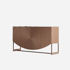 Modern Luxury Sideboard Cabinet with Unique 3D Wave Texture.