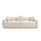 90.94'' Modern Sofa Set for Living Room with Pillows.