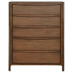 Verona Walnut 5-drawer Chest with Cedar Lined Drawers.