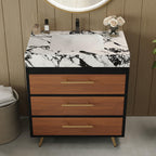 Modern Free-Standing Bathroom Vanity with Ceramic Sink.