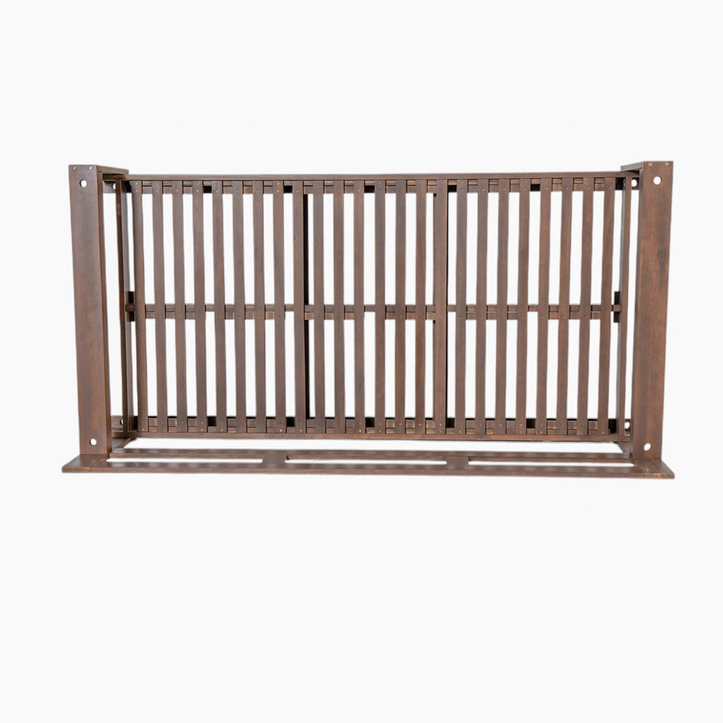 Acacia Wood Porch Swing Daybed Frame for Outdoor Relaxation.