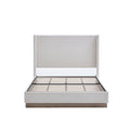 Hosford Minimalist Upholstered Wingback Bed - California King.