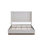 Hosford Minimalist Upholstered Wingback Bed - California King.