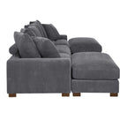 Wynisha 122'' Corduroy Sofa for Modern Living Rooms.