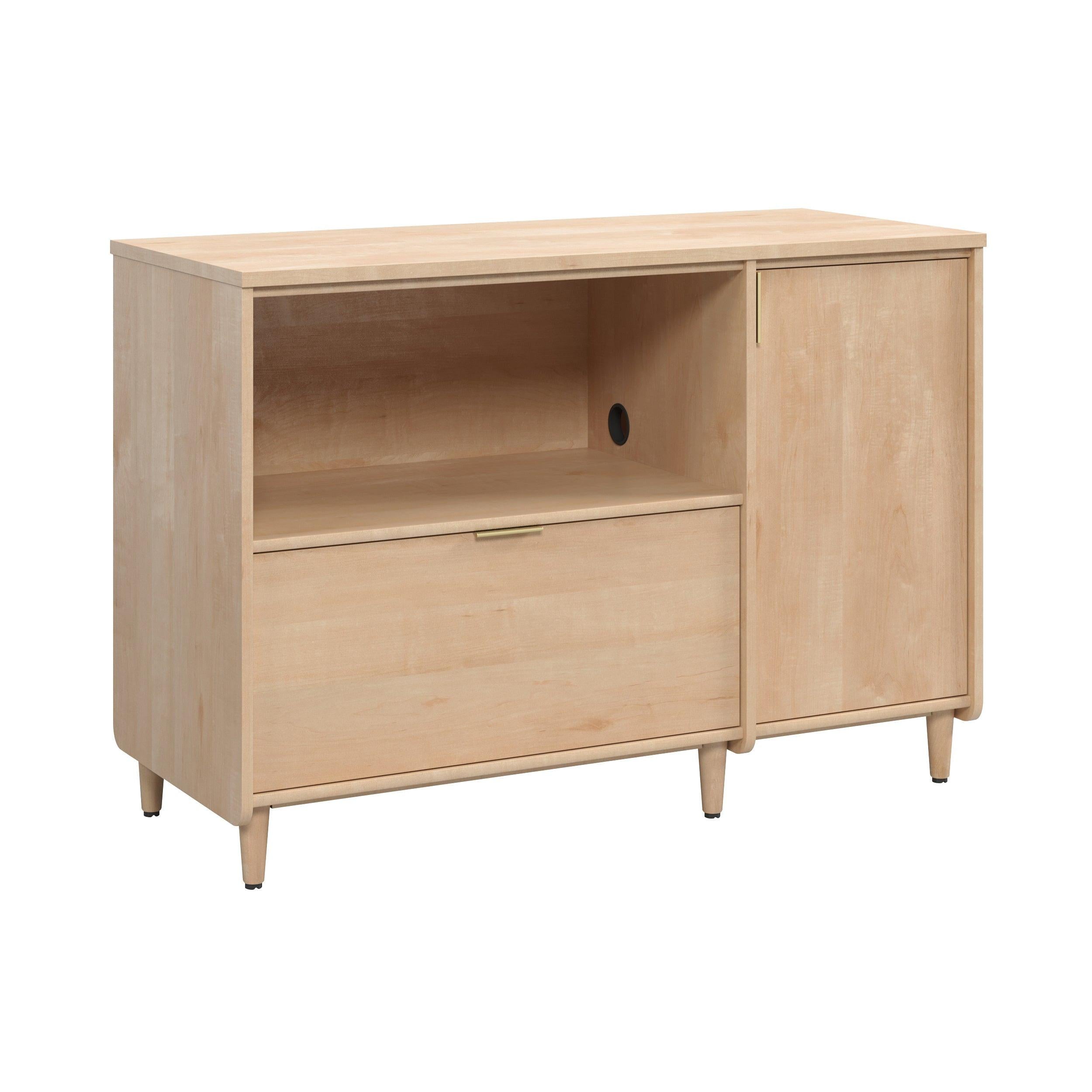 Credenza for TVs up to 46 inches with Concealed Storage.