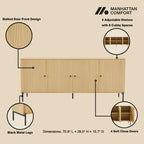 Magnolia 71' Sideboard in Light Oak