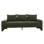 Algora 84.5 in. Modern Velvet Sofa - Moss Green.