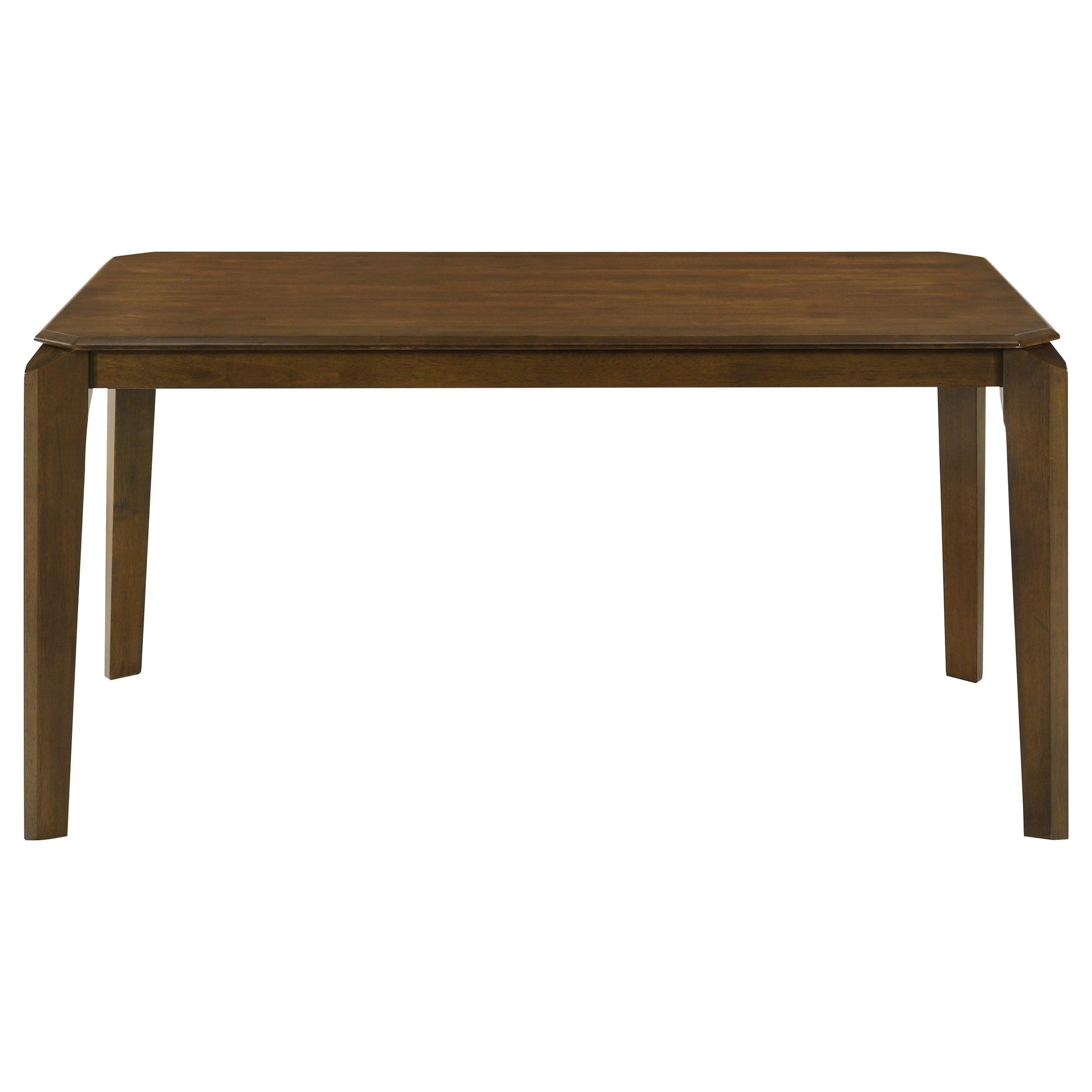 Warren Dark Brown Rectangular Dining Table - Seats 6.