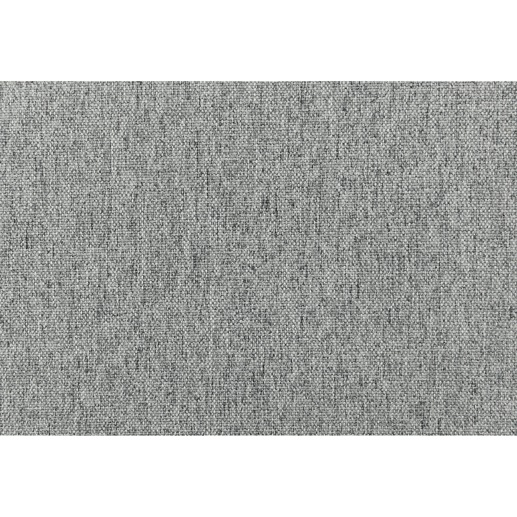 Close-up of gray fabric texture used on the Amador Dining Chair seat, showing durable woven material.