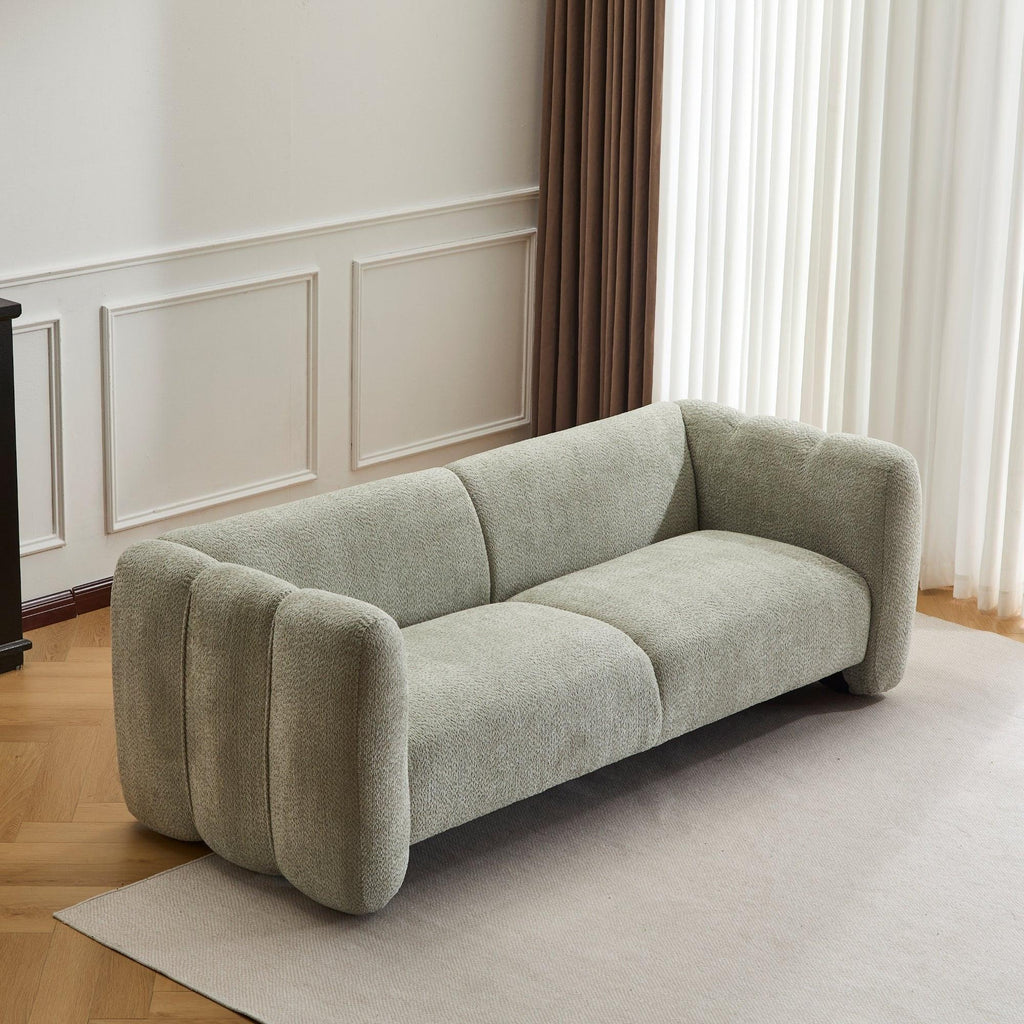 Tonson Light Green 3-Seater Boucle Sofa for Any Space.