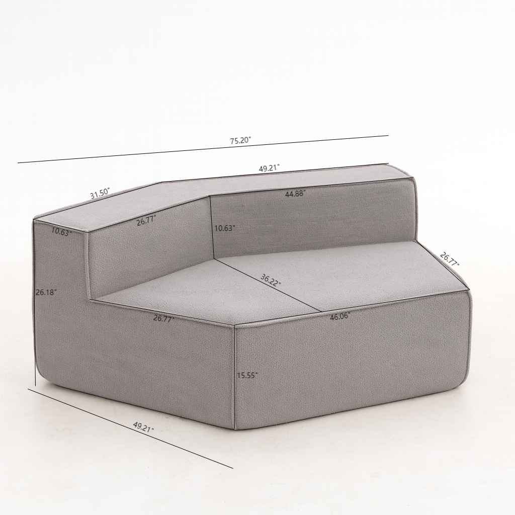 Teddy Fabric Single Sofa Chair for Cozy Interiors.