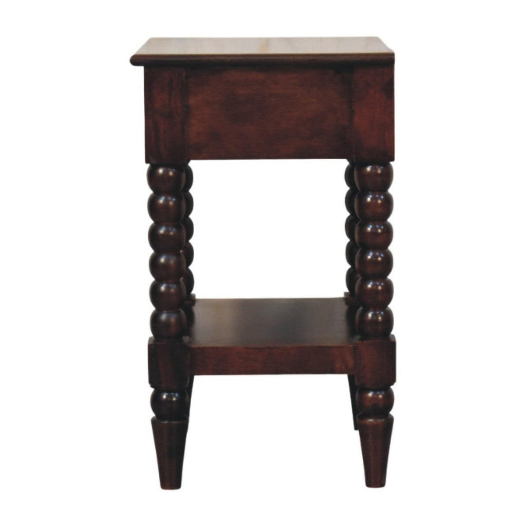 Solid Wood Vienna 1-Drawer Nightstand with Storage.