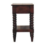 Solid Wood Vienna 1-Drawer Nightstand with Storage.