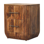 Solid Wood Bedside Table with Drawers for Bedroom.