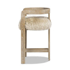 Millwick 26.5' Genuine Fur Counter Stool.
