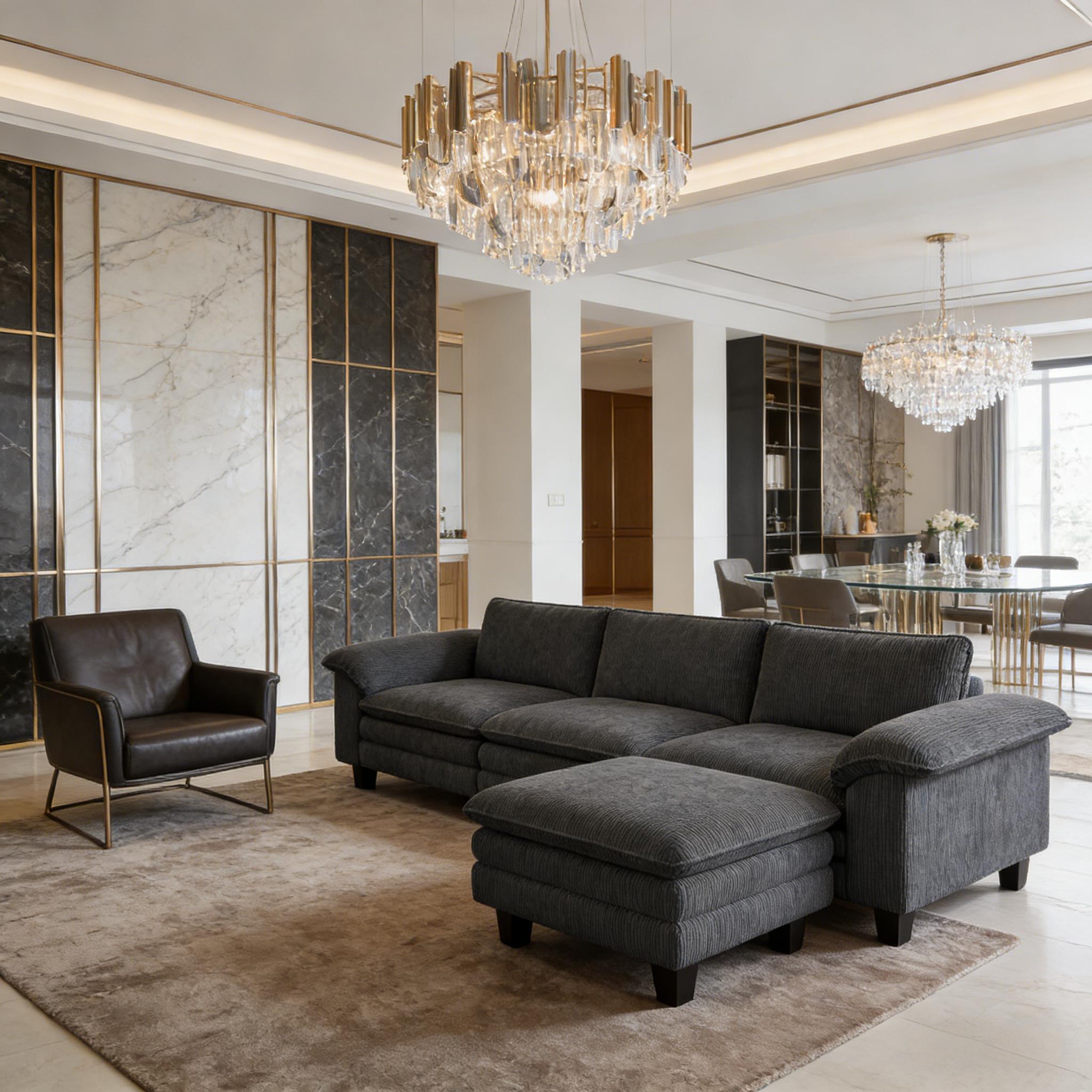 Luxury Sectional Sofa for Comfortable Living Spaces.