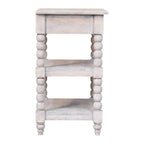 Solid Wood Barclay Side Table with Acid Wash Finish.