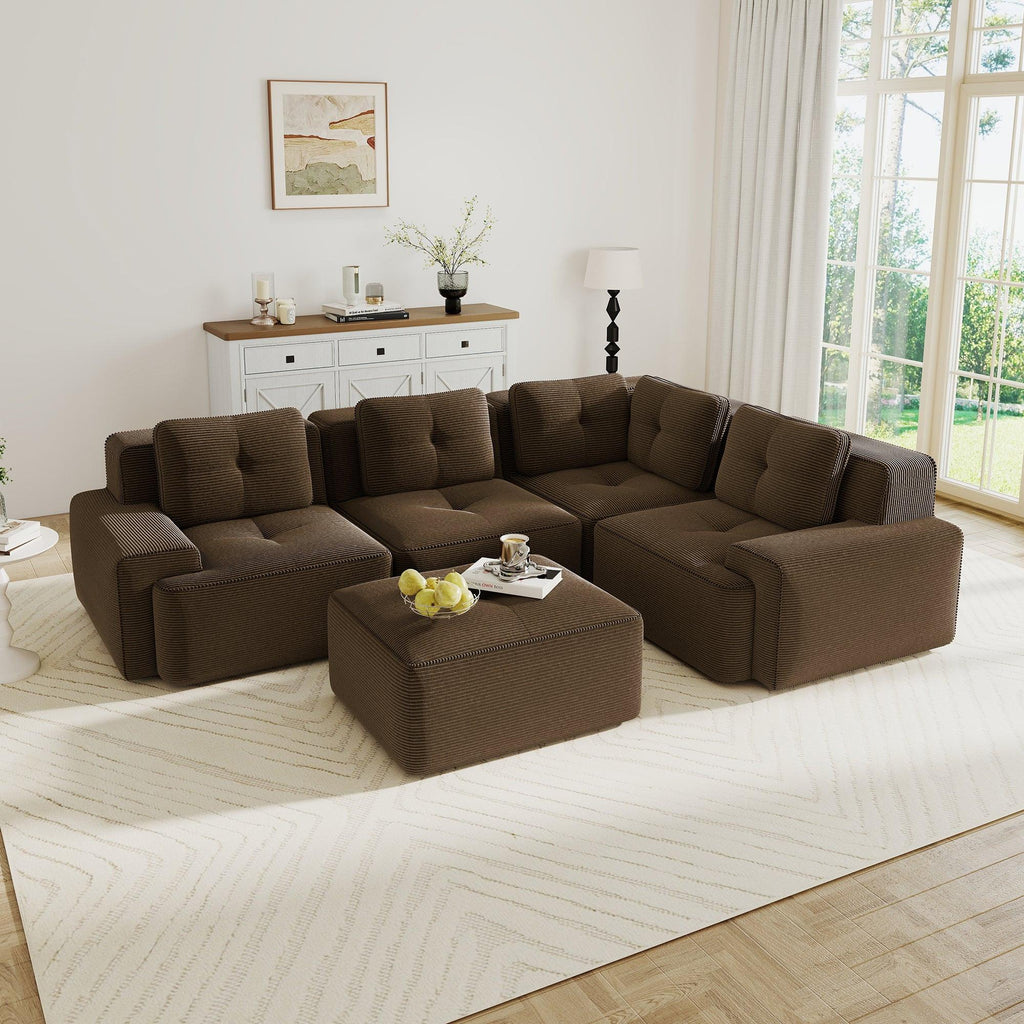Modular Sectional Sofa for Versatile Living Room Seating.