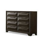 Transitional Dresser with Mirror for Stylish Storage.