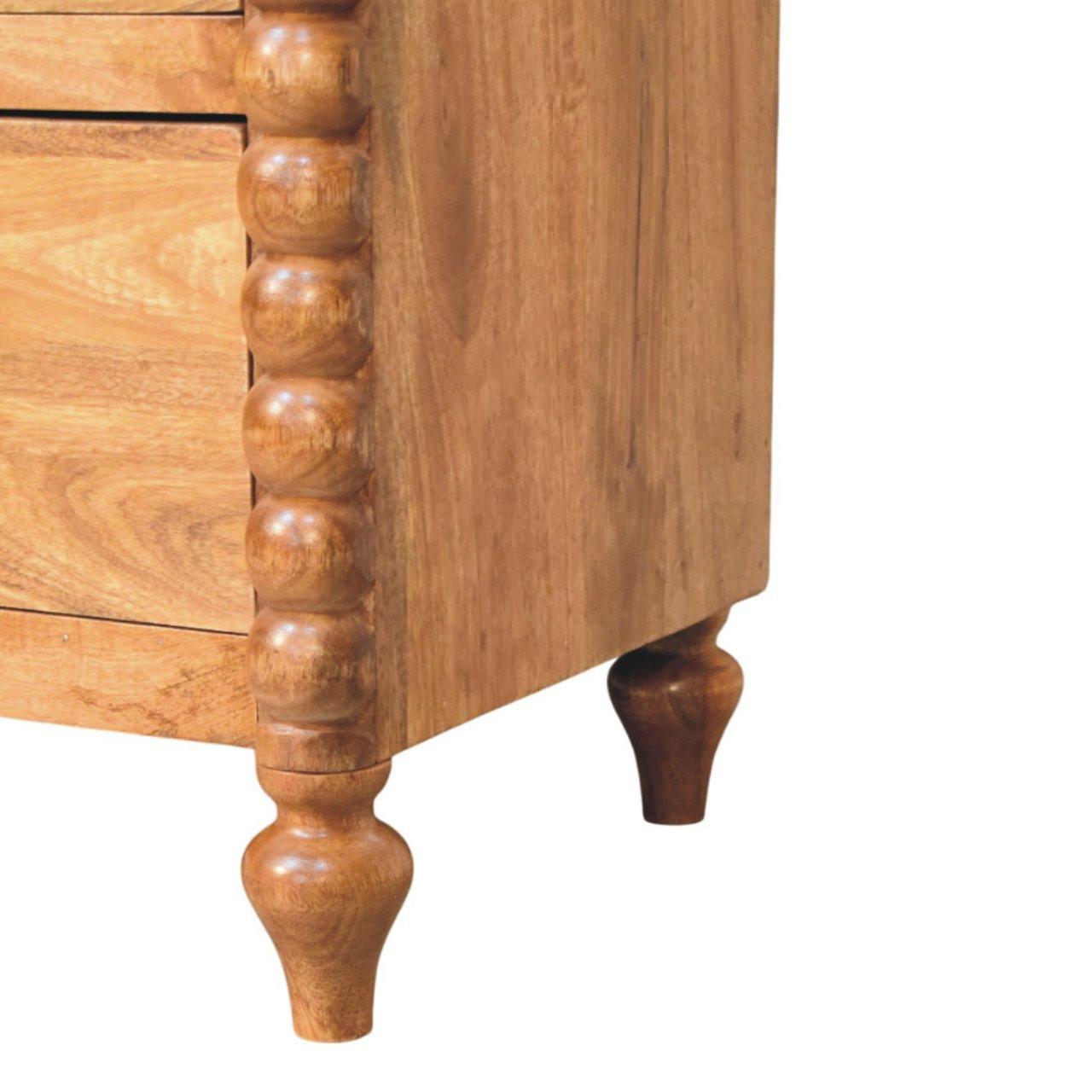 Artisan Furniture Solid Wood Spindle Chest - Classic Storage.