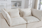 Oversized Modular Sectional Sofa with Ottoman for Living Room.