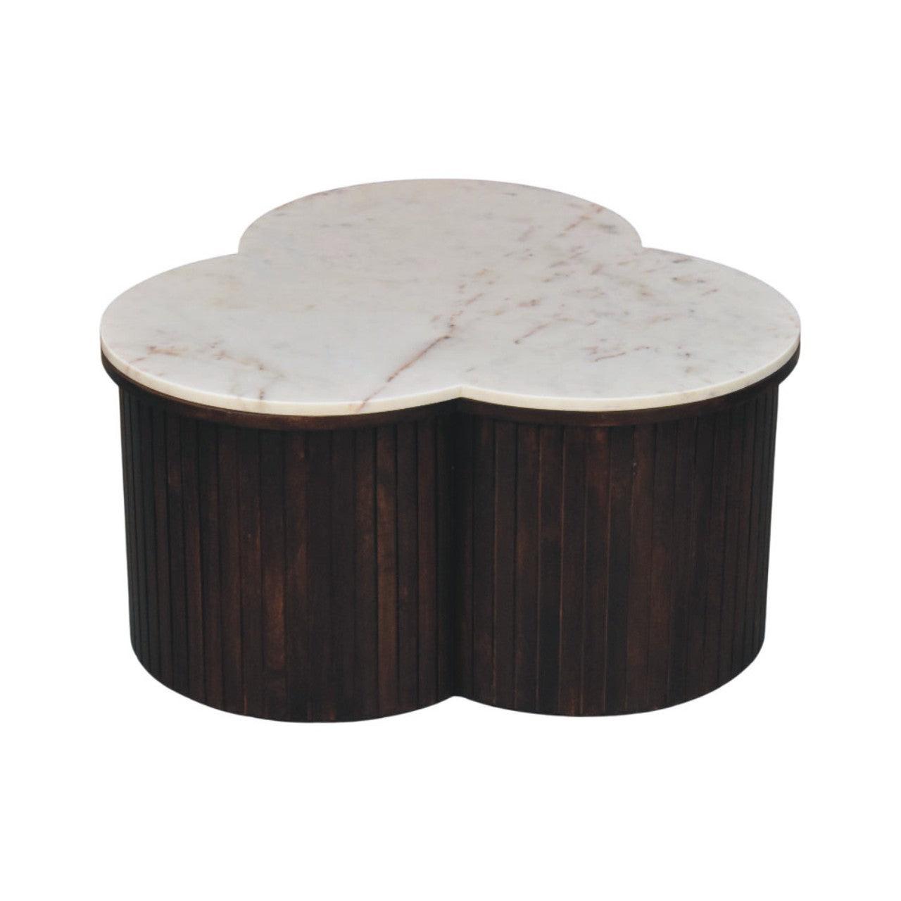 Solid Wood Coffee Table - Artisan Furniture Verona Marble.