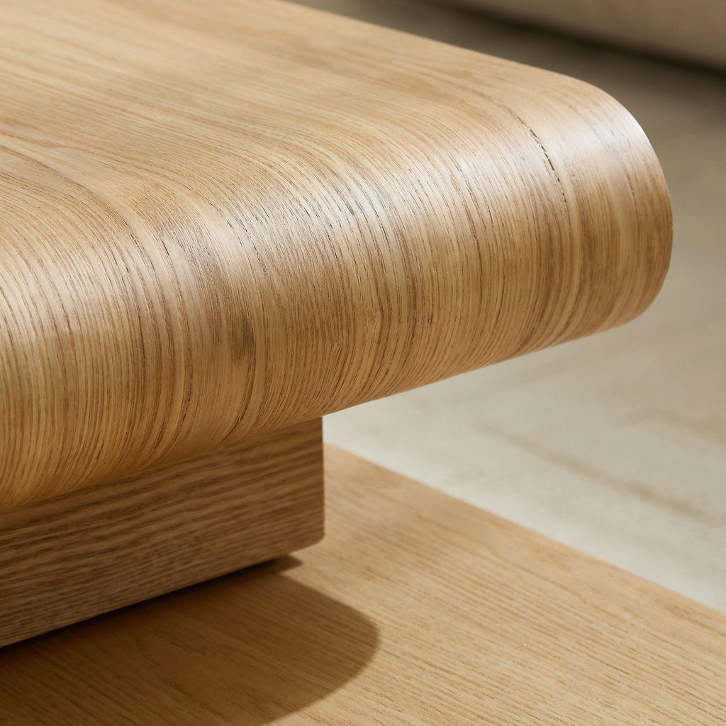 3-Piece Modular Stacking Coffee Table with Natural Look.