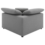 Segoura Grey Upholstered Sectional Sofa - 5-Piece Design.