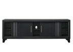 Contemporary TV Stand with Open Shelves & Storage.