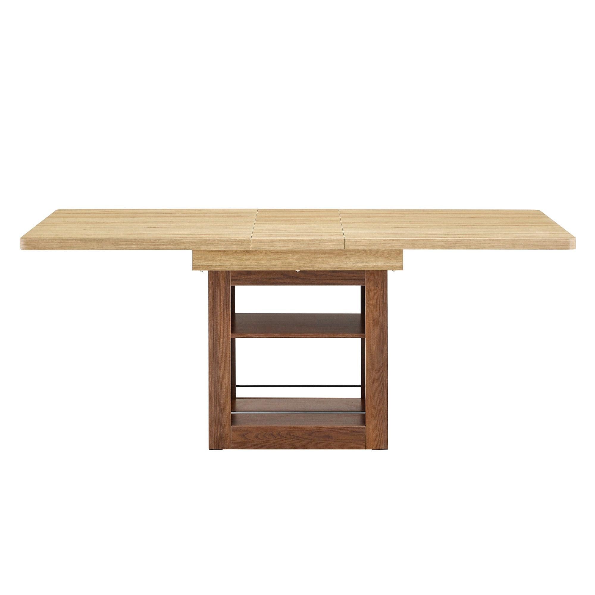 Expandable Dining Table with Storage - 59 to 71 inches.